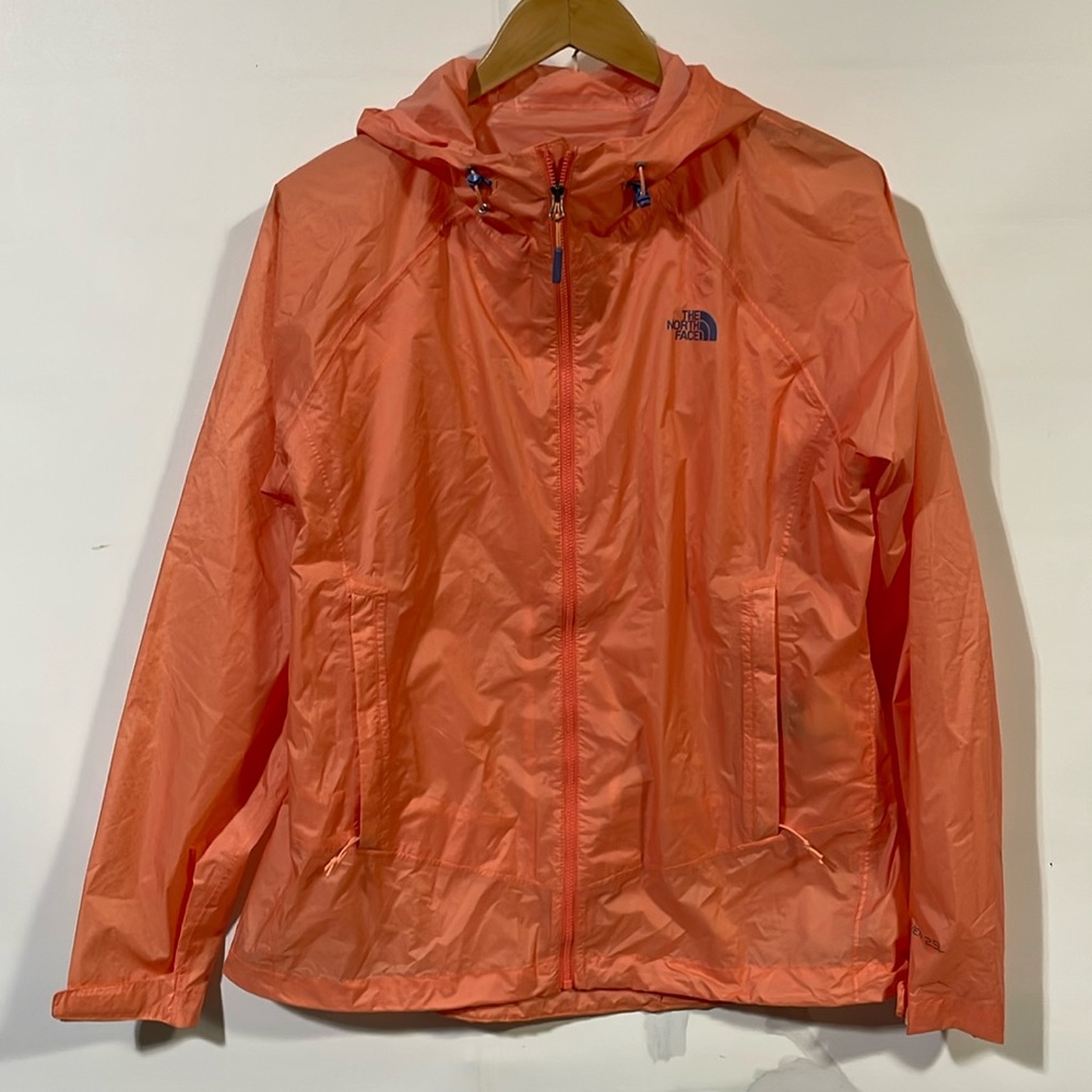 The North Face Women's Coral Orange Lightweight Hooded Utility Jacket